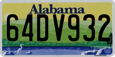 AL license plate 64DV932