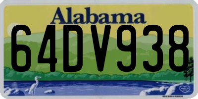 AL license plate 64DV938