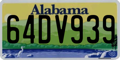 AL license plate 64DV939
