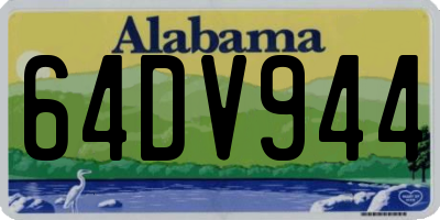 AL license plate 64DV944