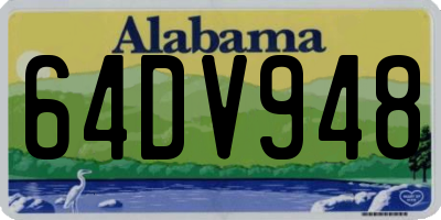 AL license plate 64DV948