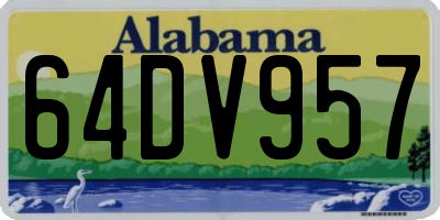 AL license plate 64DV957