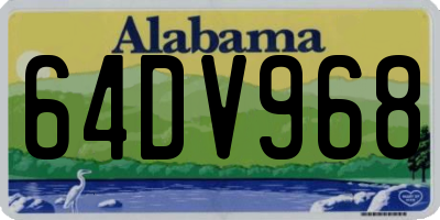 AL license plate 64DV968