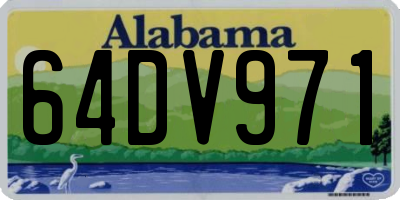 AL license plate 64DV971