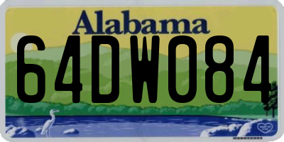 AL license plate 64DW084