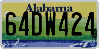 AL license plate 64DW424
