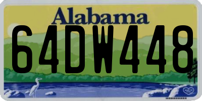 AL license plate 64DW448