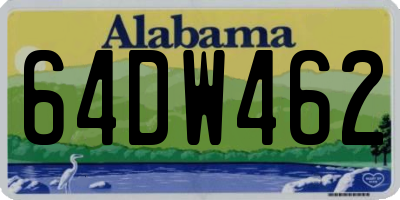 AL license plate 64DW462