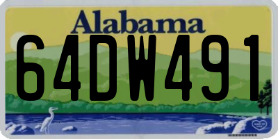 AL license plate 64DW491