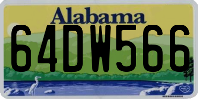 AL license plate 64DW566