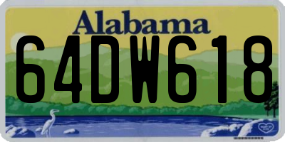 AL license plate 64DW618