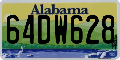 AL license plate 64DW628