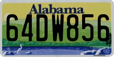 AL license plate 64DW856