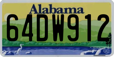 AL license plate 64DW912