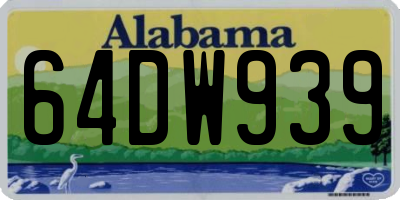 AL license plate 64DW939