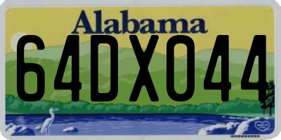 AL license plate 64DX044