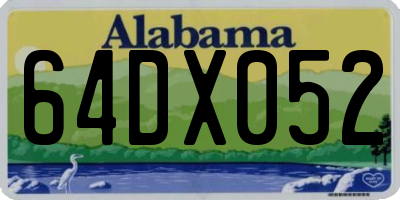 AL license plate 64DX052