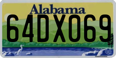 AL license plate 64DX069