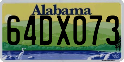AL license plate 64DX073