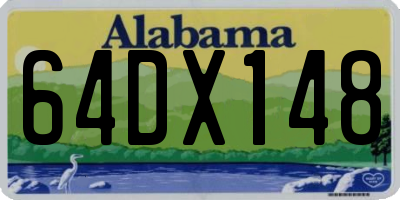 AL license plate 64DX148