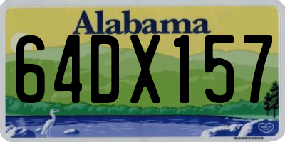 AL license plate 64DX157
