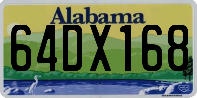 AL license plate 64DX168
