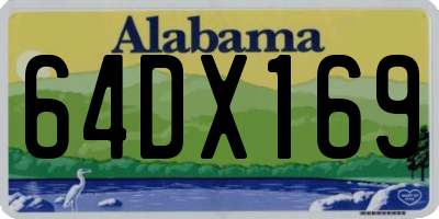 AL license plate 64DX169