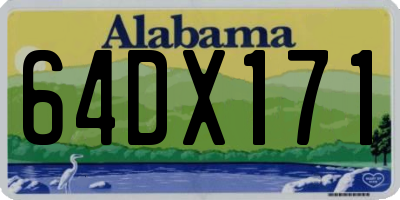 AL license plate 64DX171