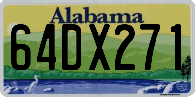 AL license plate 64DX271