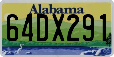 AL license plate 64DX291