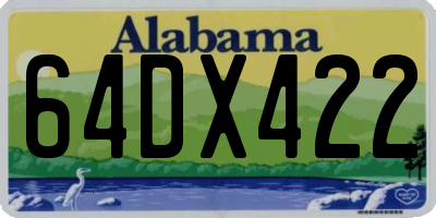 AL license plate 64DX422