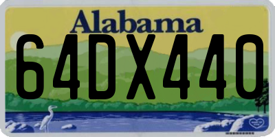 AL license plate 64DX440