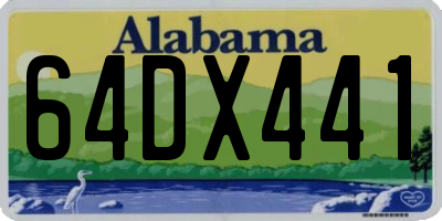 AL license plate 64DX441