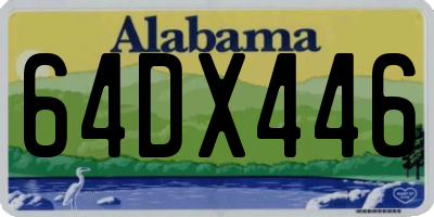 AL license plate 64DX446
