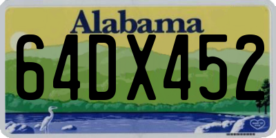 AL license plate 64DX452