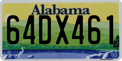 AL license plate 64DX461