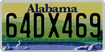 AL license plate 64DX469