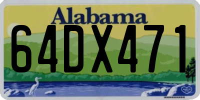 AL license plate 64DX471
