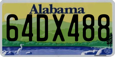 AL license plate 64DX488