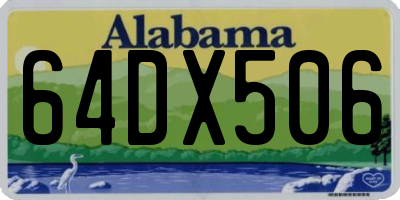 AL license plate 64DX506