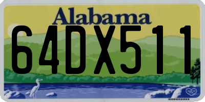 AL license plate 64DX511
