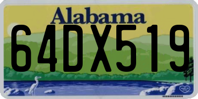 AL license plate 64DX519