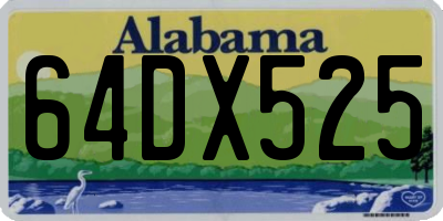 AL license plate 64DX525