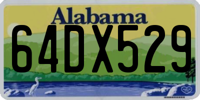 AL license plate 64DX529
