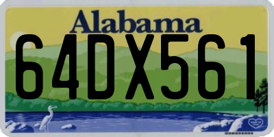 AL license plate 64DX561