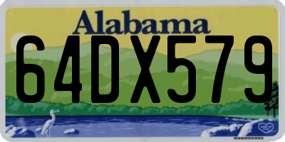 AL license plate 64DX579