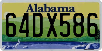 AL license plate 64DX586