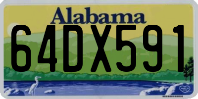AL license plate 64DX591