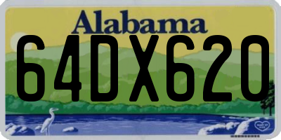 AL license plate 64DX620