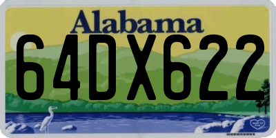 AL license plate 64DX622